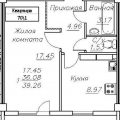1-комнатная квартира, ЧЕРЕПОВЕЦ, УЛ. ПЕСЧАНАЯ 1П 1-комнатная квартира, ЧЕРЕПОВЕЦ, УЛ. ПЕСЧАНАЯ 1П